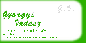 gyorgyi vadasz business card